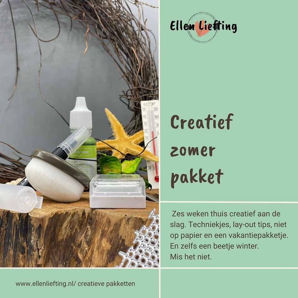Een kaartje met een kadootje, zo gemaakt 11 creatief zomer pakket