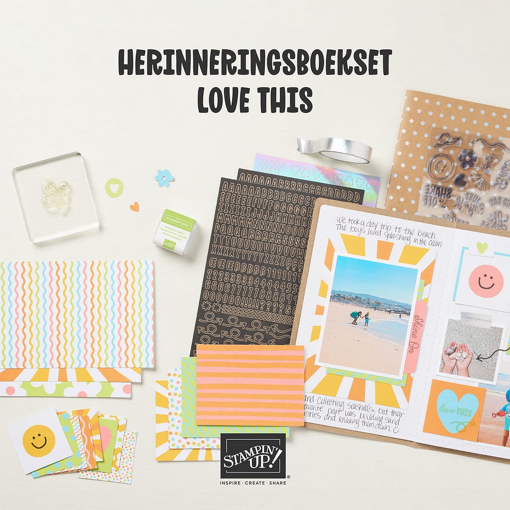 Hoe je door iets te maken weer tijd krijgt... 2 Herinneringsboek kit van StampinUp via Ellen Liefting