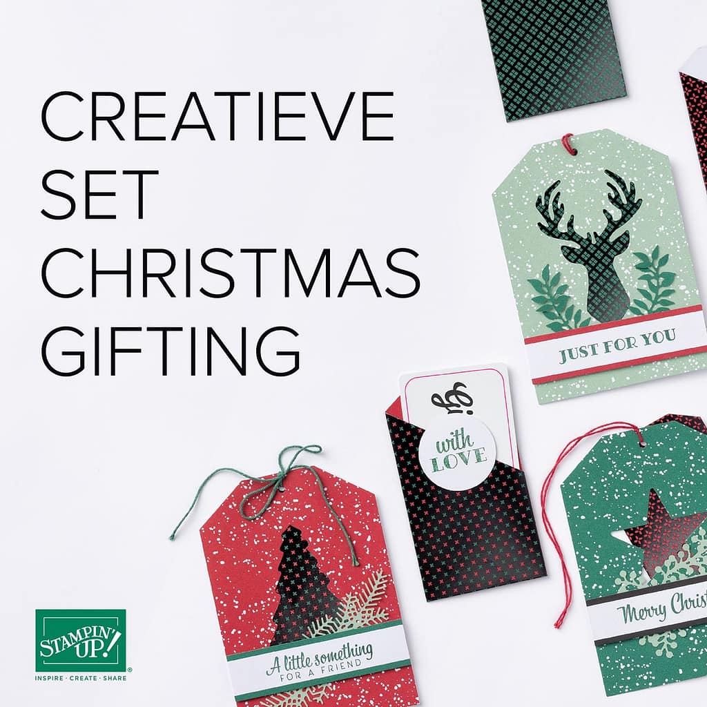 Hoe je door iets te maken weer tijd krijgt... 4 Kerstlabels kit van StampinUp via Ellen Liefting
