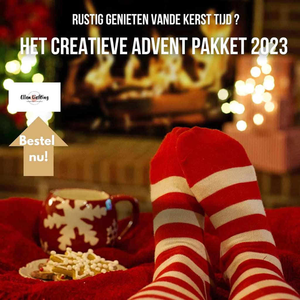Een creatief en heerlijk weekje of weertje? 4 creatief advent pakket rustig genieten ellen liefting