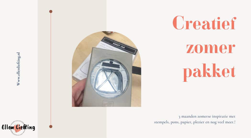 Creatief zomer pakket banner