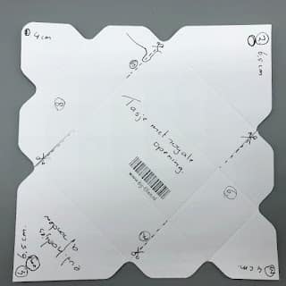 Hoe je van met een enveloppepunchboard, mooi papier en label een gezellig doosje maakt. 3 mal2Benvelopepunchboard2Btasje
