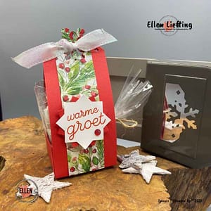 Homepage 1 warme groet met pons sparkling snowflakes kadootje stampinup door ellen liefting