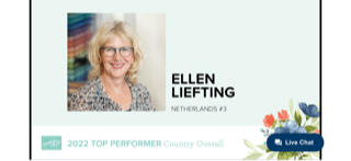 Magische 3 in verschillende varianten 3 Stampinup Top performer 3 over Nederland 2022 Ellen Liefting