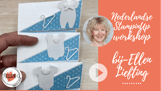 Triple Easel babykaart met All for Baby van Stampin’Up! 4 A28A054C A72D 4B44 B964 D02A277C3F42