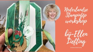 Stijlvolle kaart met een extra inkijkje. 9 inkijkje kaart live opname door ellen liefting