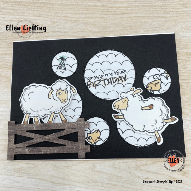 alle schaapjes op het droge in de gaten van de picture this stansen door Ellen Liefting