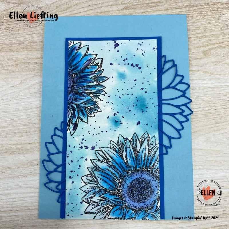 Favoriete stempelset Bijzondere zonnebloemen in de NL Demo bloghop van Stampin' Up! 15 stempels en stansen combineren met de bijzondere zonnebloemen van stampinup door ellen liefting