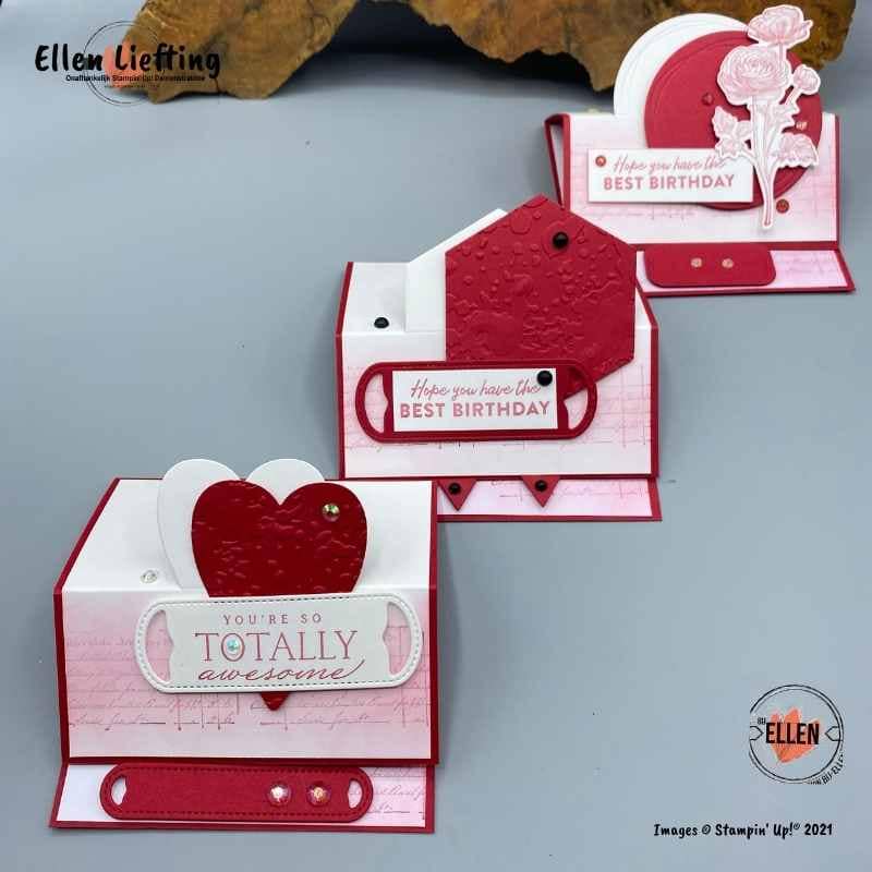 Gedeeltelijk stansen voor leuke pop-up kaarten 2 Funfold popup door Ellen Liefting