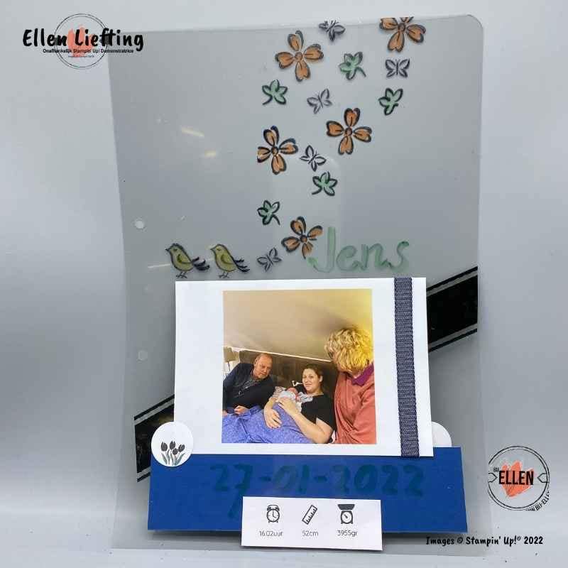 Blog 13 scrapbook pagina op sheet door ellen liefting