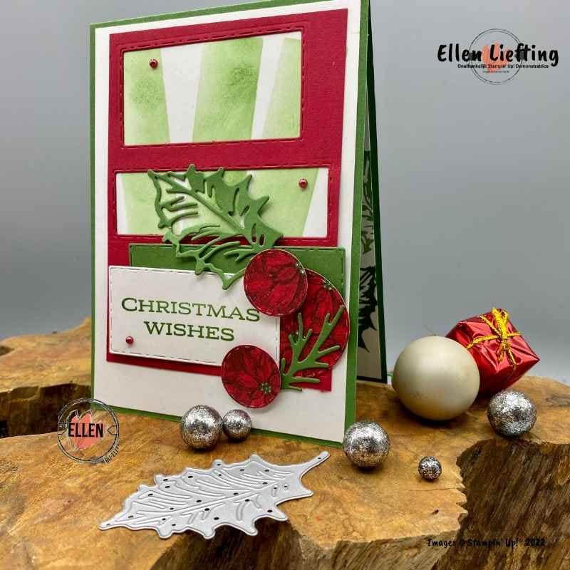 Magische 3 in verschillende varianten 9 collage kerstkaart van ellen liefting