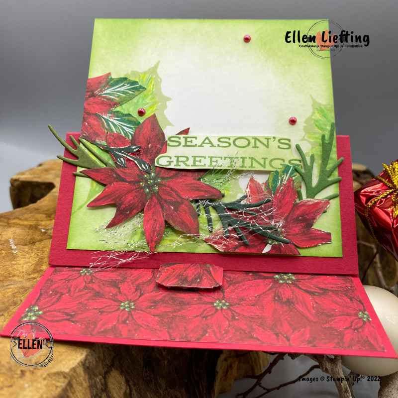Heb jij zin in de decembermaand? 7 leaves of holly stampinup door ellen liefting