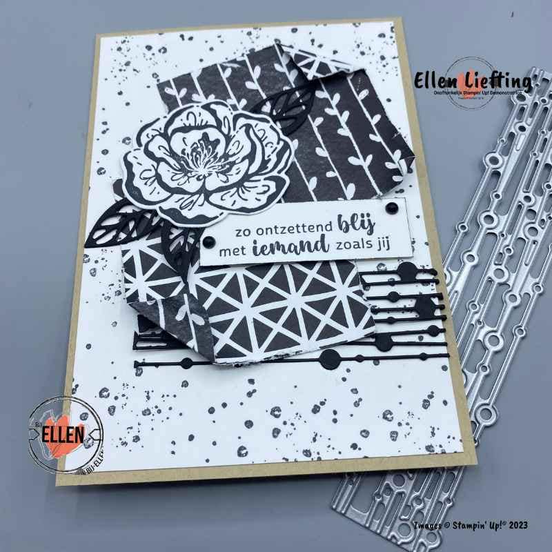 Hoe verwerk je mooi papier even anders 8 blij en bloemrijk dsp kaart door ellen liefting