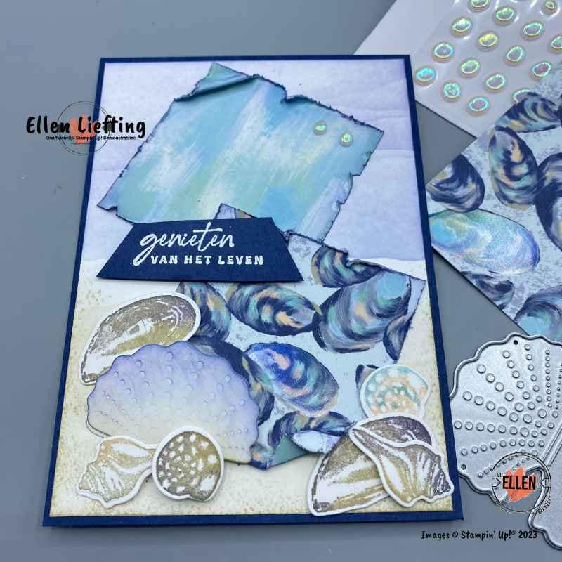 Blij en bloemrijk in verschillende varianten 5 by the bay stampinup door ellenliefting