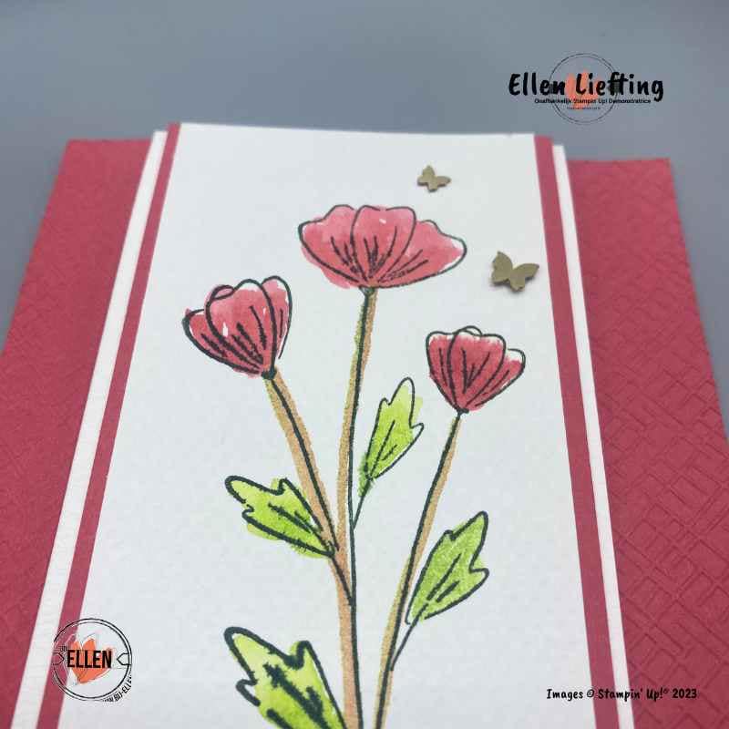 Funfold deel 2 bloemen of bloemen? 11 aquerellen en stempelen door ellen liefting