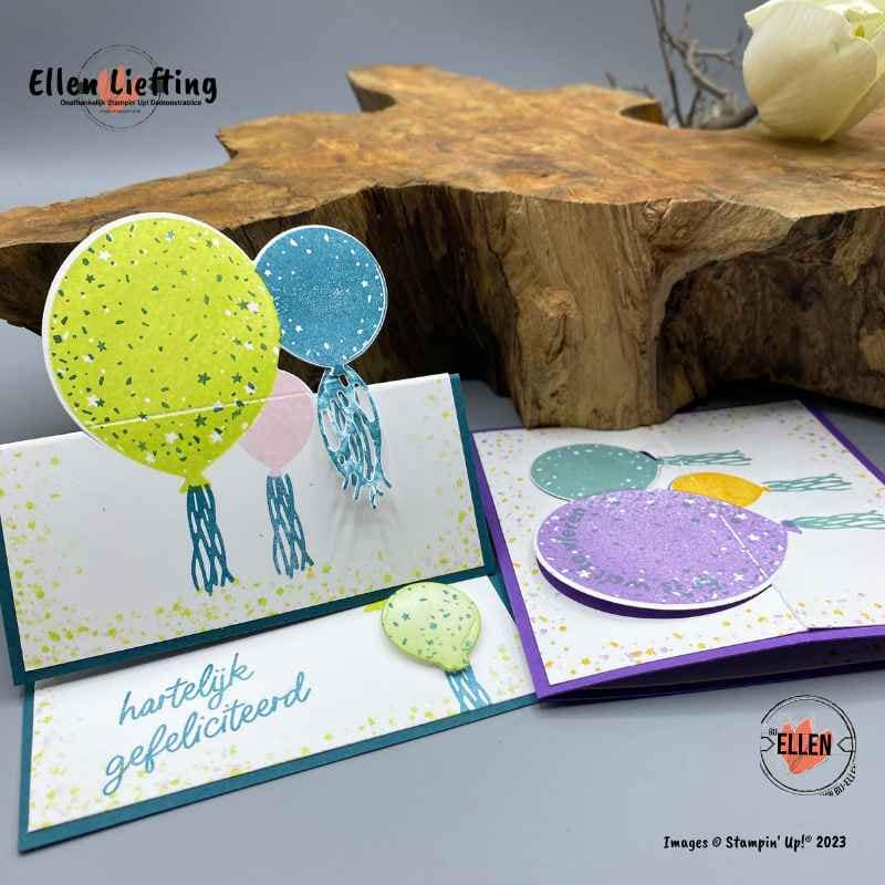 Er is wat te vieren met feestballonnen en een jubileum...... 3 feestballonnen in vele kleuren ellen liefting