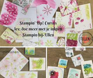 Zomerse stempel cursus al weer halverwege 1 Stampin25272BUp25212BCursusles 2Bdoe2Bmeer2Bmet2Bje2BinktenStampin2Bbij Ellen2B252812529